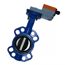 Задвижка Баттерфляй Vitech с чугунным диском с электроприводом Belimo SMD Ду 50