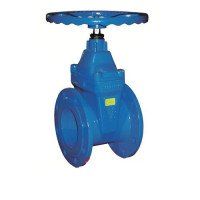 Задвижка фланцевая Ду80 (Ру10) с обрезиненным клином T.I.S.