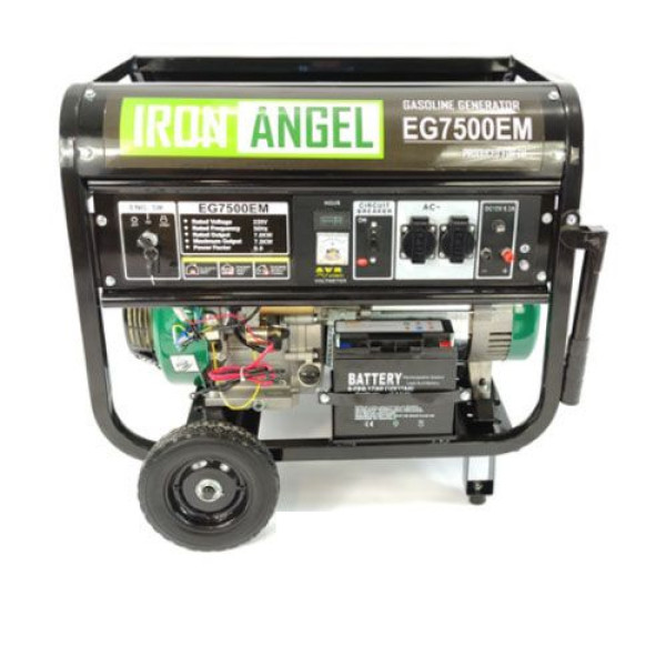 Бензиновый генератор Iron Angel EG 7500 EМ модель 2021г 7 кВт