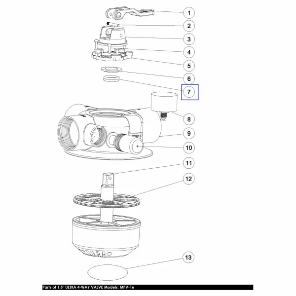 Кільце ущільнювача Emaux для ротора крана MPV16 2011095