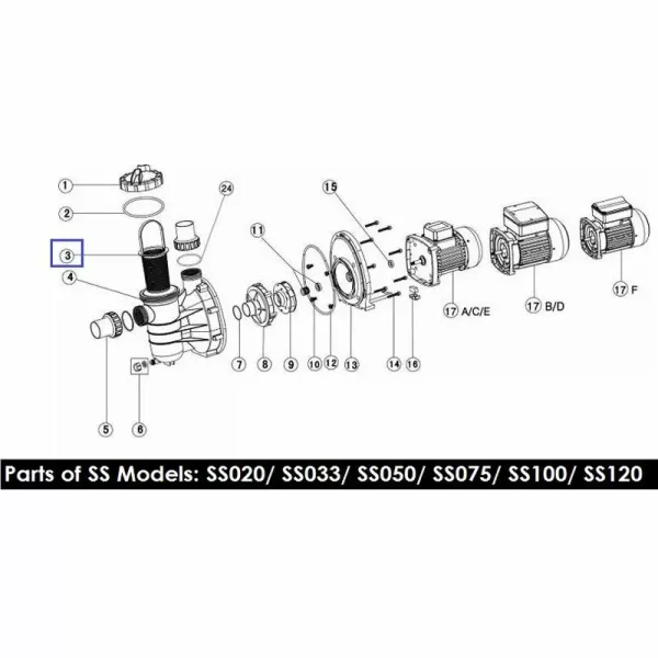 Кошик префільтра Emaux SS 89022401/01112051