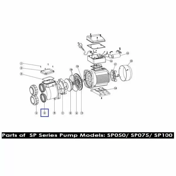 Корпус для насоса Emaux серия SP 01021037