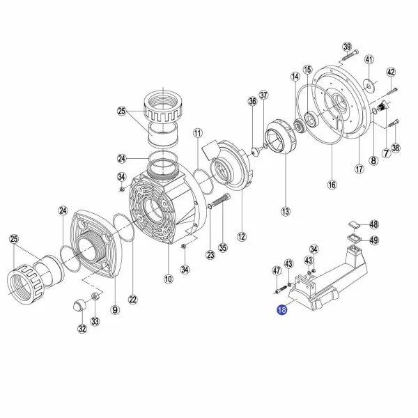 Подставка к насосу KA/KAP RKA180.R