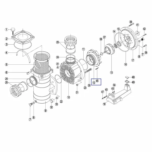Диффузор Kripsol KAN/KT 500/600/750 - RPUM0012.06R/ RBH0006.05R BCP500-750