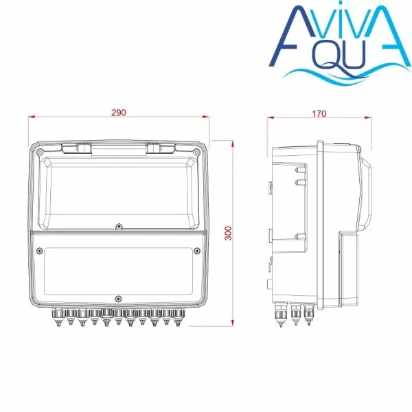Станція контролю якості води Aquaviva K800 Kontrol pH-Rx-Cl-t°