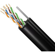 Кабель витая пара внешний с тросом медный FTP CAT5e 4P 24AWG PE-M B 305м 4x2x0,51 Finmark