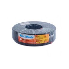 Коаксиальный телевизионный кабель биметалл RG-6 черный 100м FinMark
