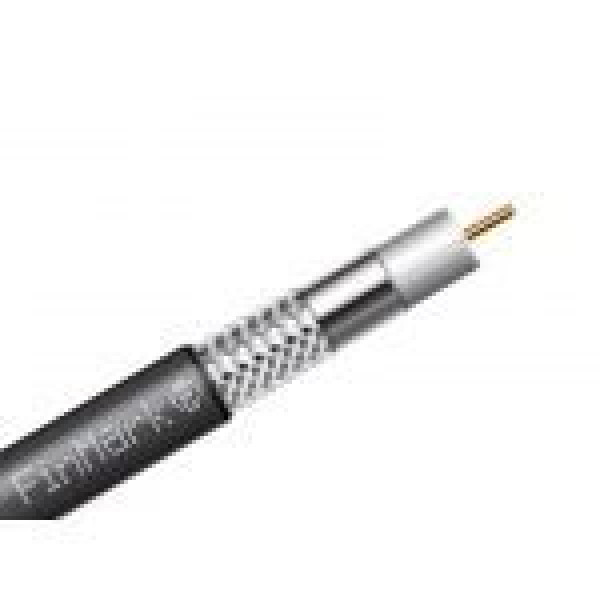Коаксиальний телевизионный кабель биметалл F660BV черный 305м FinMark