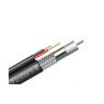 Коаксиальный телевизионный кабель с питанием медный F690BVcu-2x0,75 power черный 305м FinMark