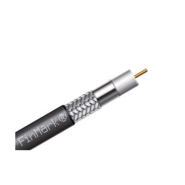 Коаксиальный телевизионный кабель биметалл F690BV черный 305м FinMark