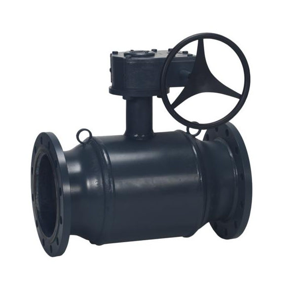 Кран фланцевий Ду150 Ру16 повнопрохідний з редуктором Danfoss JiP (Т=0...+180°С; вода)