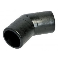 Коліно стикове 110 мм/45° лите ПЕ SDR17
